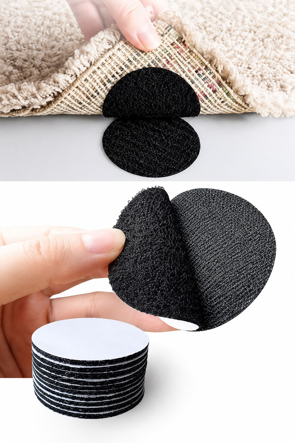 10 adet halı kilim koltuk kaydırmaz cırt sticker, koltuk kanepe paspas yolluk sandalye ve masa için siyah yuvarlak kaymaz ped