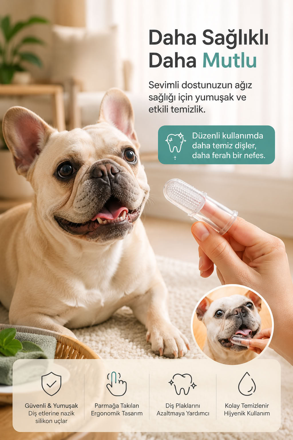 Silikon Parmak Diş Fırçası (KUTULU)