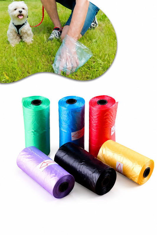 12'li Paket Rulo Köpek Kaka ve Dışkı Poşeti