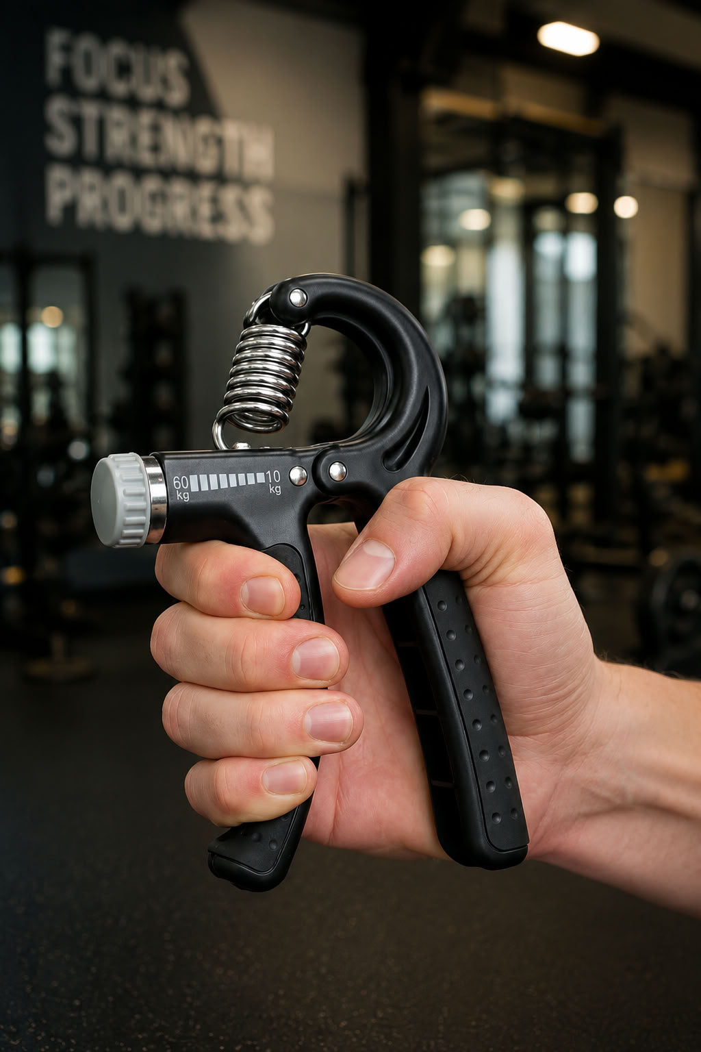 Ayarlanabilir bilek yayı 10-60 kg direnç ayarlı el grip, bilek parmak ve ön kol kas güçlendirme egzersiz aleti
