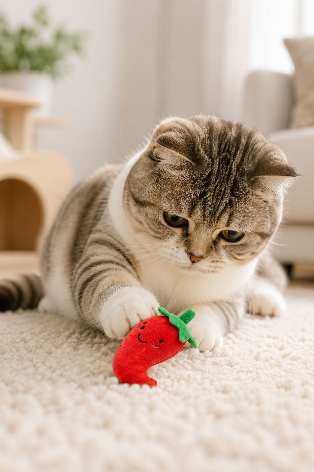 Biber model sesli peluş evcil hayvan oyuncağı, kedi ve köpek için yumuşak pelüş oyuncak, 11x11 cm ses çıkaran oyuncak