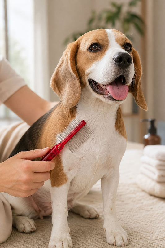 Çift taraflı kıtık açıcı tarak, kedi ve köpek için paslanmaz çelik dişli bakım tarağı, günlük tüy açma ve tarama ürünü