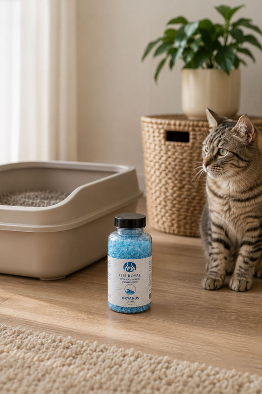 Okyanus aromalı antibakteriyel kedi kumu koku giderici 350 g, kedi tuvaleti kokusunu azaltmaya yardımcı ferah koku giderici ürün