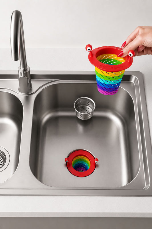 Renkli 6 kademeli silikon lavabo süzgeci, katlanabilir gider koruyucu, mutfak ve banyo lavabosu için tıkanıklık önleyici süzgeç