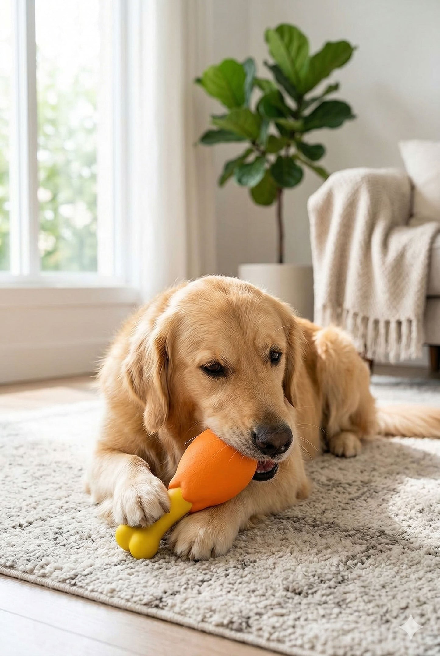 Sesli but model köpek diş kaşıma oyuncağı, çiğneme ve ısırma oyunlarını destekleyen, rahat kavrama saplı, ses çıkaran eğlenceli köpek oyuncağı